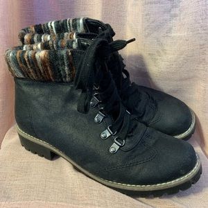 Black Lace Up Boots